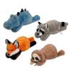New Fox Alligator Raccoon Sloth Plush Toy Cute Stuffed Animal Pillow Doll