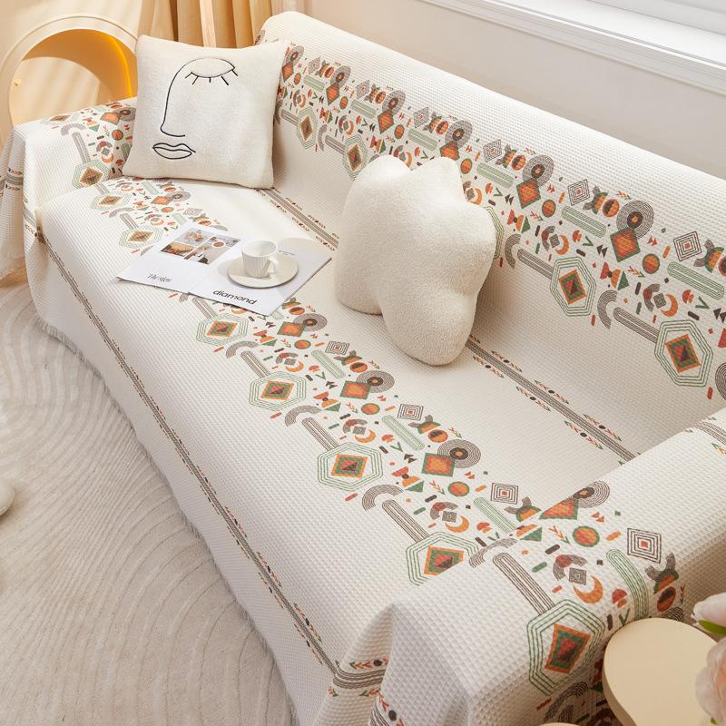 Tkanina narzuta na sofę, koc antypoślizgowy na każdą porę roku, nowa poszewka na poduszkę na sofę, tkanina na całą okładkę