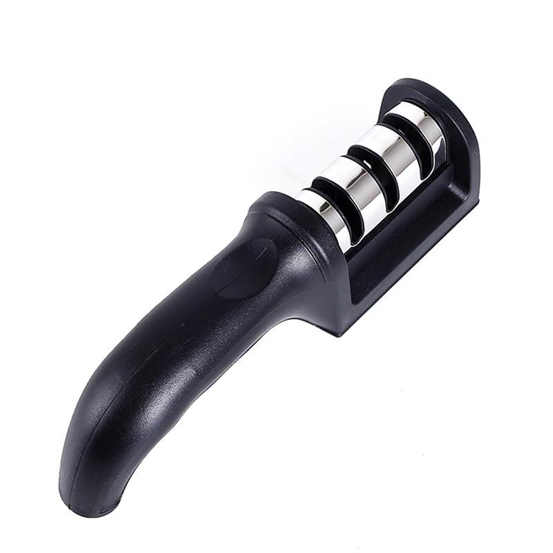 

Многофункциональная точилка для кухонных ножей и ножниц 4-в-1 с быстрой заточкой вольфрамовой сталью