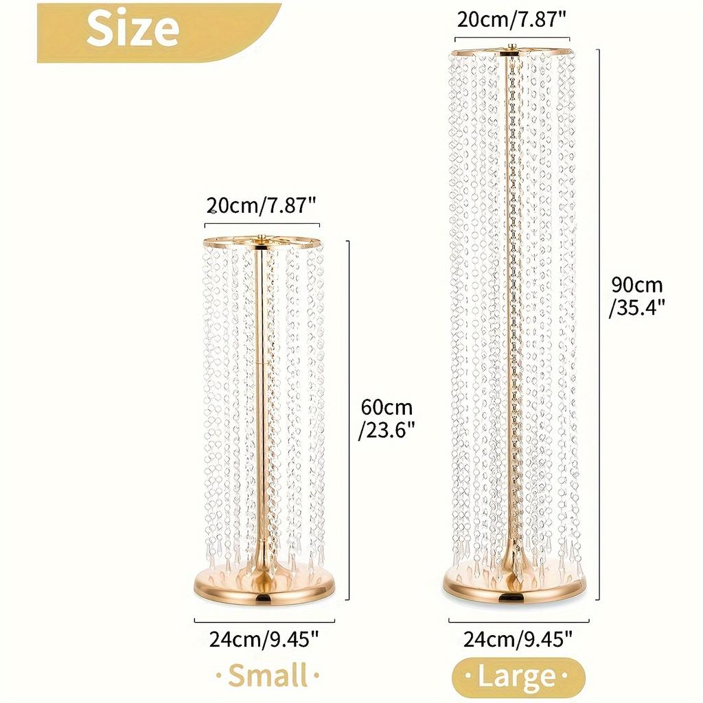 2-piece Set, Wedding Center Decoration Parts, Containing Hanging Beads (not Flowers) Party, Birthday Decoration, Wedding Road Guide