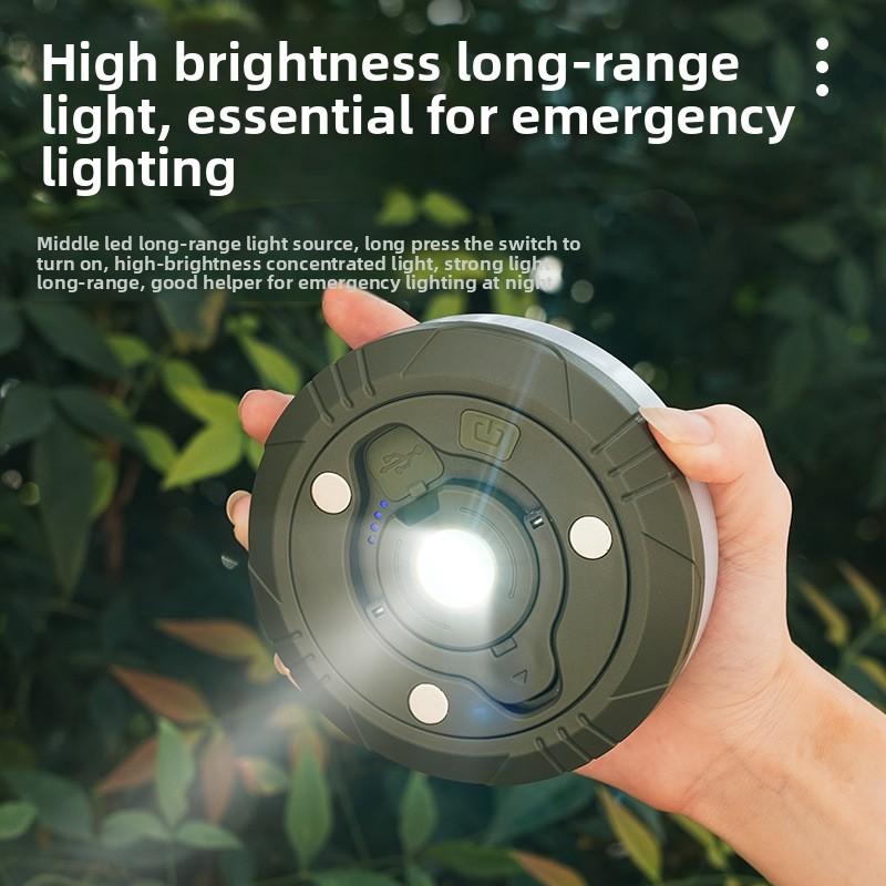 New outdoor camping tape measure light, portable and extendable LED light string, camping tent atmosphere light, canopy decorati