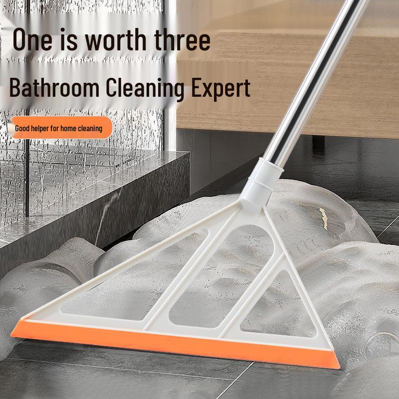 Magic Dual-Use Broom: Silicone Squeegee & Water Sweeper for Bathroom Floors