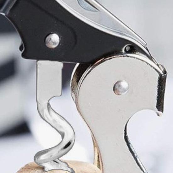 2Pcs Bottle Opener, Stainless Steel Lever Corkscrew, 3-in-1 Corkscrew Beer Bottle Opener And Foil Cutter, Home Bar Accessories