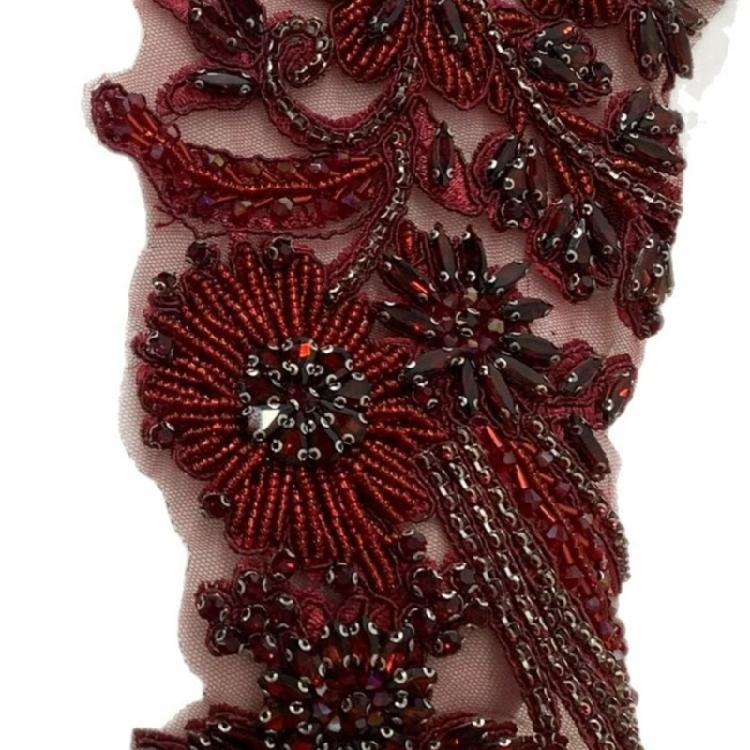 Embroidery Flower Applique Garment Decoration Sewing On Accessories for Stage Performers Gown Ethnic Costume Applique