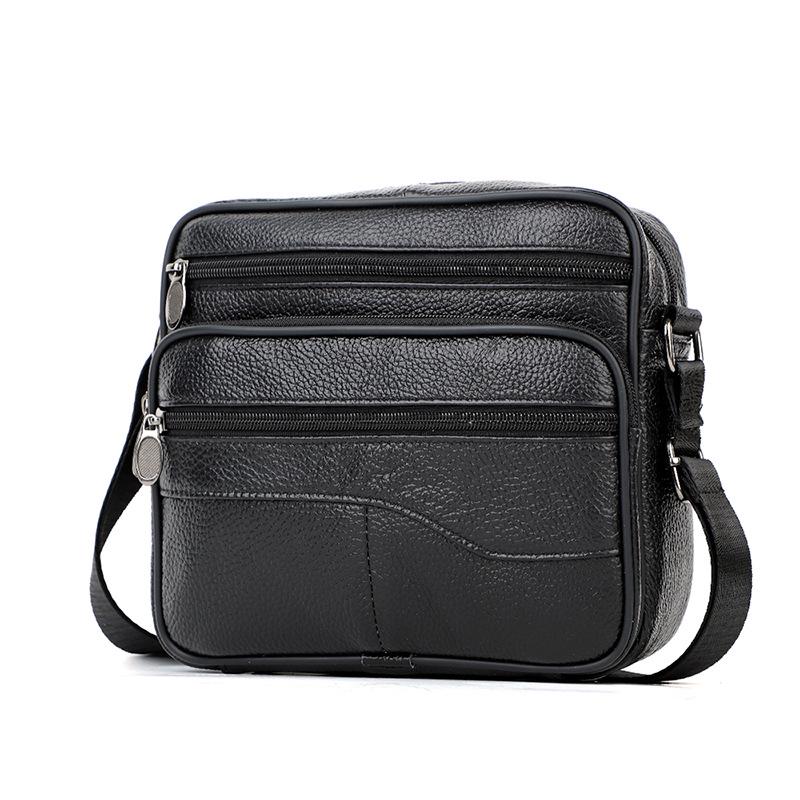 Men's Genuine Leather European Business Crossbody Shoulder Bag