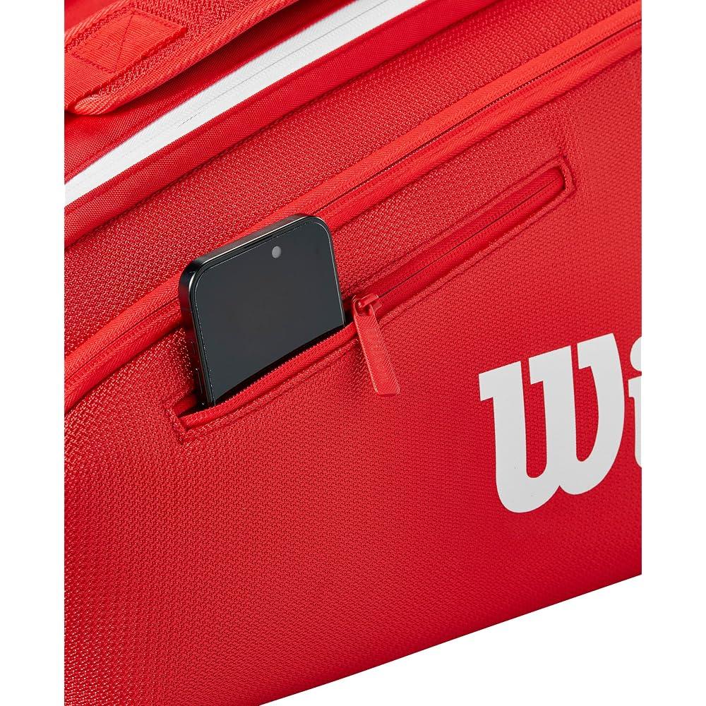 Wilson Super Tour Red Tennis Bag 2025 Large Capacity Durable Design