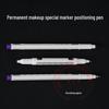 Waterproof Double-Ended Semi-Permanent Makeup Tattoo Positioning Pen for Eyebrow Drawing