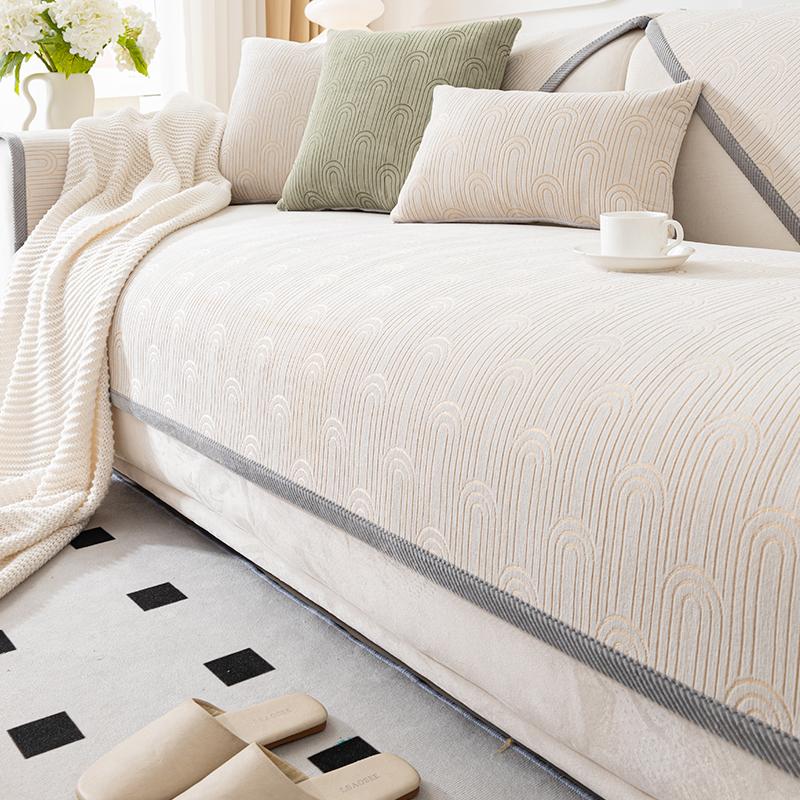 Chenille Sofa Cushion Four Seasons Universal Affordable Luxury Style Backrest Towel Cushion High-End New Sofa Cover Cover Cloth