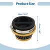 Motoforti Motorcycle Air Filter Air Intake Cleaner Mesh Rubber Metal Air Filter Replacement for Dirt Pit Bike ATV Scooter Moped