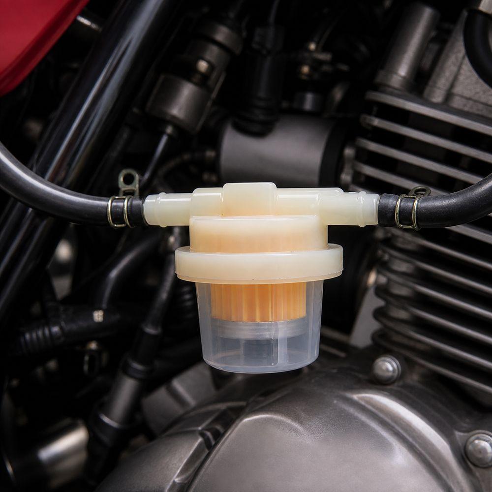1/3Pcs Plastic Motorcycle Fuel Filter Inline Structure Gasoline Fuel Filter Motorcycle Accessories
