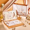 Caixa de Presente de Maquiagem HLOFF Amor Verdadeiro: Conjunto de Luxo com 10 Peças e Sacola de Presente para o Festival Qixi Dia dos Namorados, Perfeito para Jovens Entusiastas de Beleza