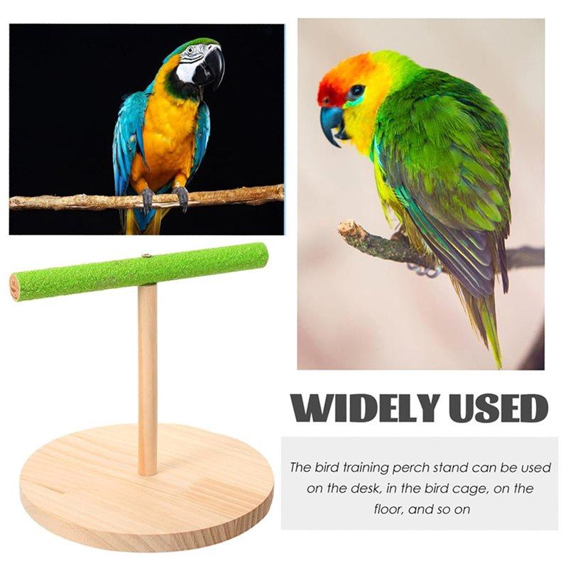T02C!Bird Training Stand Bird Training Stand Perch Stand Base For Desk Floor Playtime Activities Floor And Birdcage Use For Trai