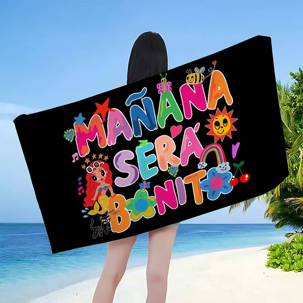 K-Karol G Manana Sera Bonito Grandi Asciugamani da Spiaggia in Microfibra Asciugatura Rapida Asciugamano Sabbia Asciugamani da Spiaggia Asciugamano per Piscina per Viaggio Nuoto Piscina Yoga