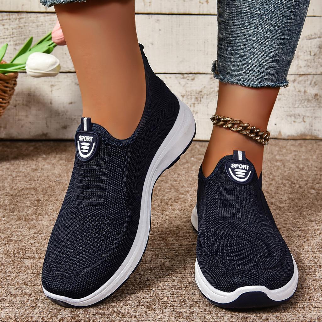 Shoes women's new women's shoes comfortable fly-woven shoes one-pedal comfortable women's single shoes