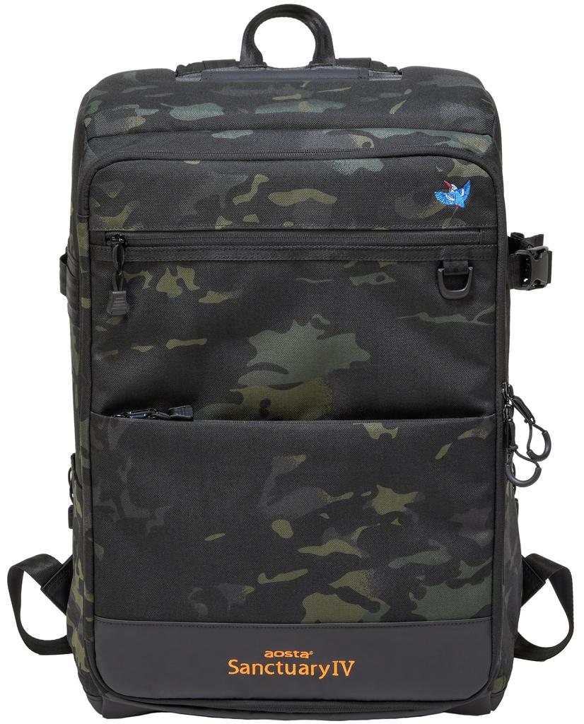 Sitting Camera Backpack Aosta Sanctuary IV IS Backpack [Kenko] Multi-camouflage