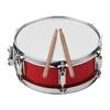Btuty 12-inch Snare Drum Head with Drumsticks and Shoulder Strap Drum Key for Student Bands (Red)