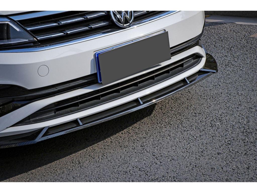 Volkswagen Polo Front Lip Splitter, Body Kit Corner Protectors, Anti-Scratch Front Spoiler for 19 Models