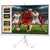 Projection Screen, 100-Inch, Adjustable Tripod Stand, 4K HD 16:9