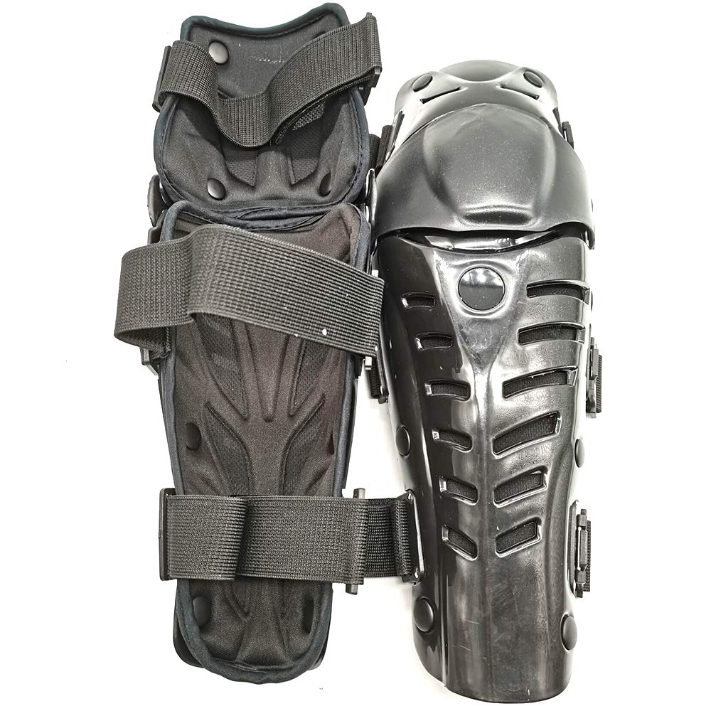ZSADZS Motorcycle Knee and Shin Impact Set of 1 Protectors, Resistant, (Black)