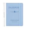 Custodia per passaporto impermeabile, custodia da viaggio in pelle PU, portafoglio per carte di credito, grazioso libretto per passaporto per donne/uomini