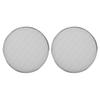 5in Plastic Frame White Mesh Car Audio Speaker Grill Guard Protector Cover(2pcs)