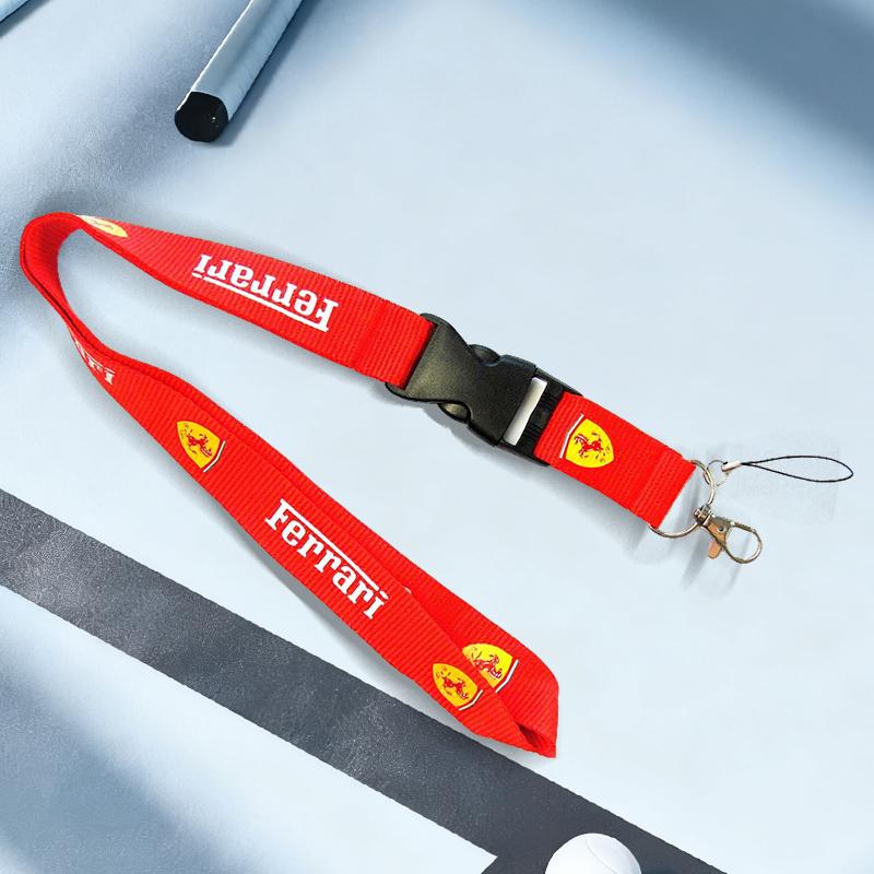 Car Neck Straps Lanyard Key Cell Phone Work ID Card Hanging Rope for Ferrari F1 F80 SF90 Stradale SF90Spider 296 GTB 296 GTS MQ3