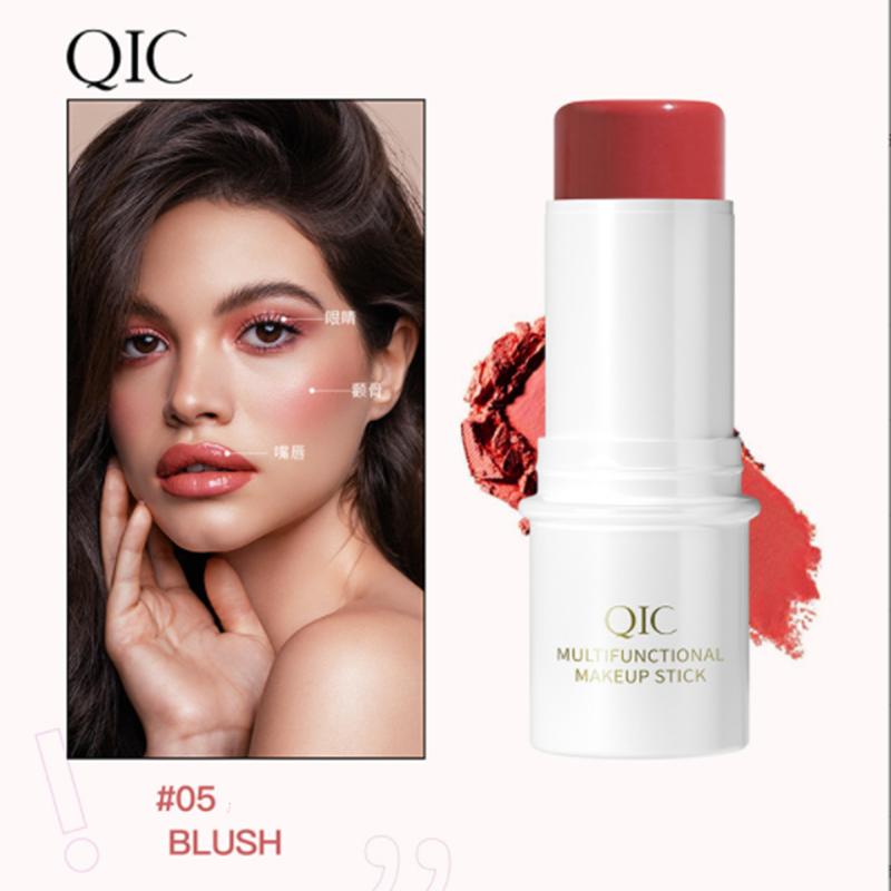 QIC Multi-function Cosmetic Pen Powder Blusher High Gloss Cosmetic Pen Pearl Light Fine Shiny Matte Brightening Facial Makeup Shadow Pen