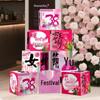 Women's Day Festival Decoration: Beauty Goddess Ornament Scene with Props and Boxes Atmosphere