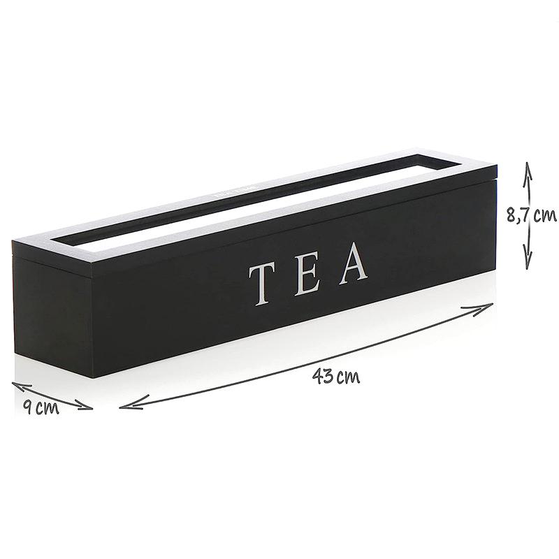 Holz Tee Lagerung Box Kaffee Tee Tasche Lagerung Box Zucker Paket Lagerung Box Hause Lagerung Container
