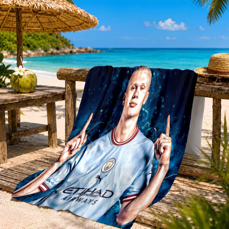 Haaland Beach Towel, Quick-drying, Easy To Care For, Suitable for Both Fitness and Beach Vacations,Sports Essential