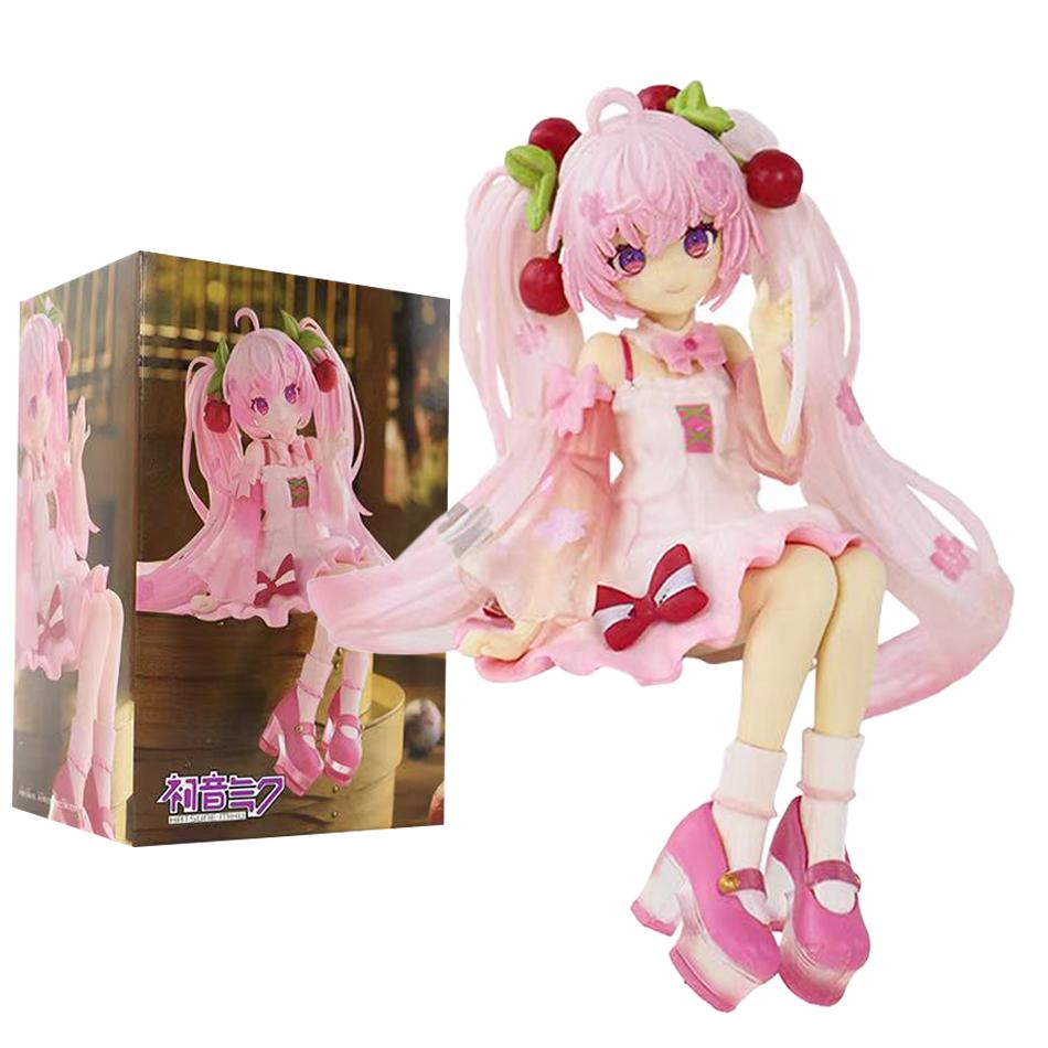New  Hatsune Miku Sakura Miku Anime Action Figures Model Collection Toy Hatsune Miku Cute Handmade PVC Model Kawaii Gift