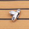 SHENGHUI Pair Boat Bimini Top Deck Swivel Hinges Side Mount Stainless Steel 316 Marine