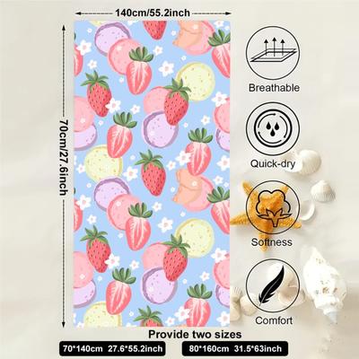 Beach Towel Portable Quick Fast Dry Sand Outdoor Travel Swim Blanket Thin Yoga Floral Print Mat Personalization Stripes Towel