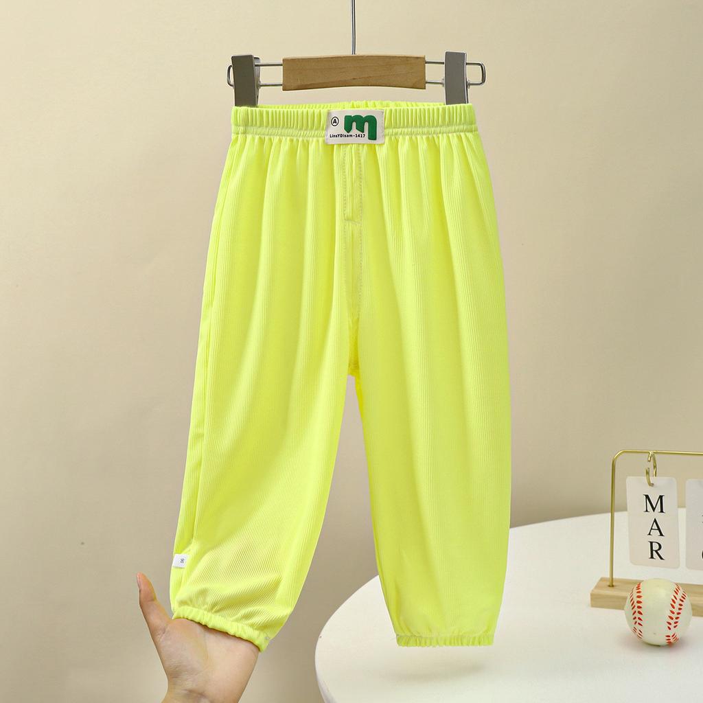 Children's Anti-mosquito Pants Thin Section Boys and Girls Bloomers Small and Medium-sized Children Summer Trousers Boys and Girls Pants Wholesale