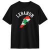 Libanon Palæstina Flag T-shirt Sommer 2026 Ny Bomulds T-shirt til Mænds Tøj og Kvinders Tøj Afslappet T-shirt Y2K Sjov