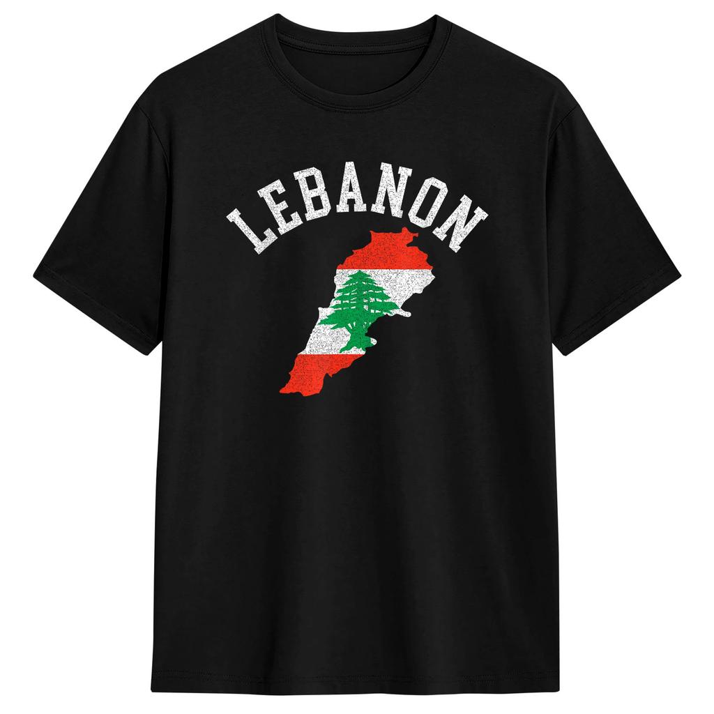 Lebanon Palestined Flag Tshirt Summer 2026 New Cotton T Shirt For Unisexs Clothing And Unisexs Clothing Casual Tshirt Y2k Funny