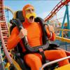Orange Costume, Unisex Orange Full Body Suit With Fake Mustache And Eyebrow, Ideal For Party, Carnival, Halloween