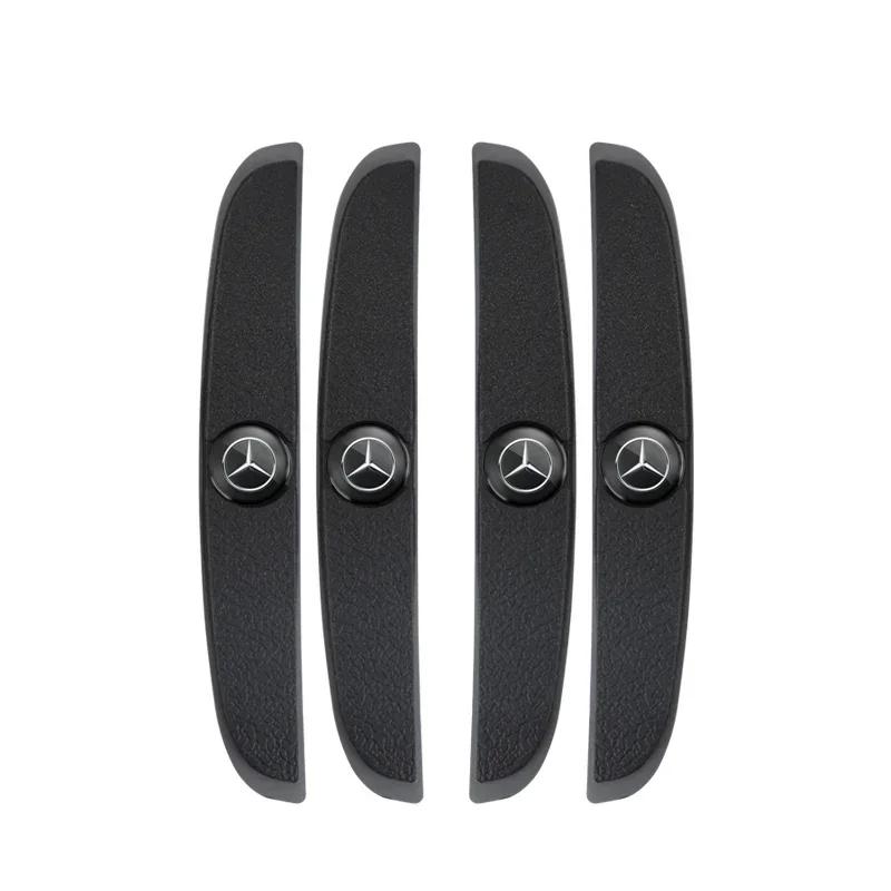 Twsqj4 2025 Hot 4Pcs Rubber Anti Collision Strip Car Door Rearview Mirror Protector Stickers For Mercedes Benz AMG GLC GLE W204 W205 W2