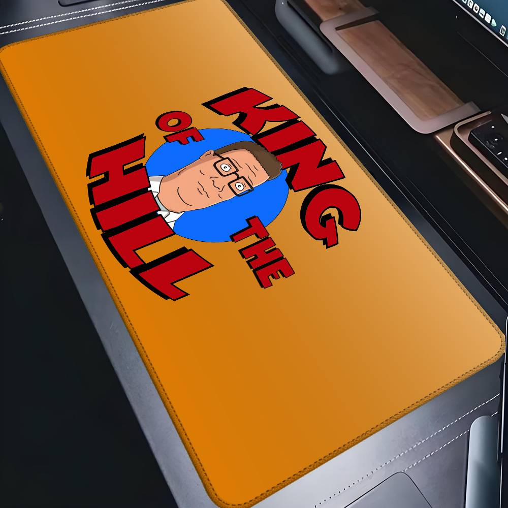 Cartoon K-King Of The H-Hill Mouse Pad Rubber Thicken Overlock Gaming Table Mat Office Computer Keyboard Pad PC Mousepad