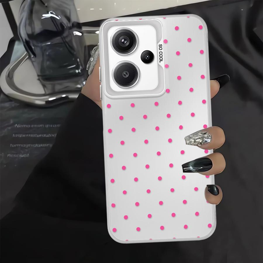 

INS Чехол в горошек Маленький свежий для Xiaomi Redmi Note 14 13C 10 11 Pro 12 Note 13 12 Pro Plus A2 A1 14C 12C Чехол для телефона Redmi Note 10S