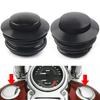 Motorcycle Left+Right Thread Flush Pop Up Gas Cap Vented Fuel Tank Cover For Harley Davidson Road King Softail Dyna