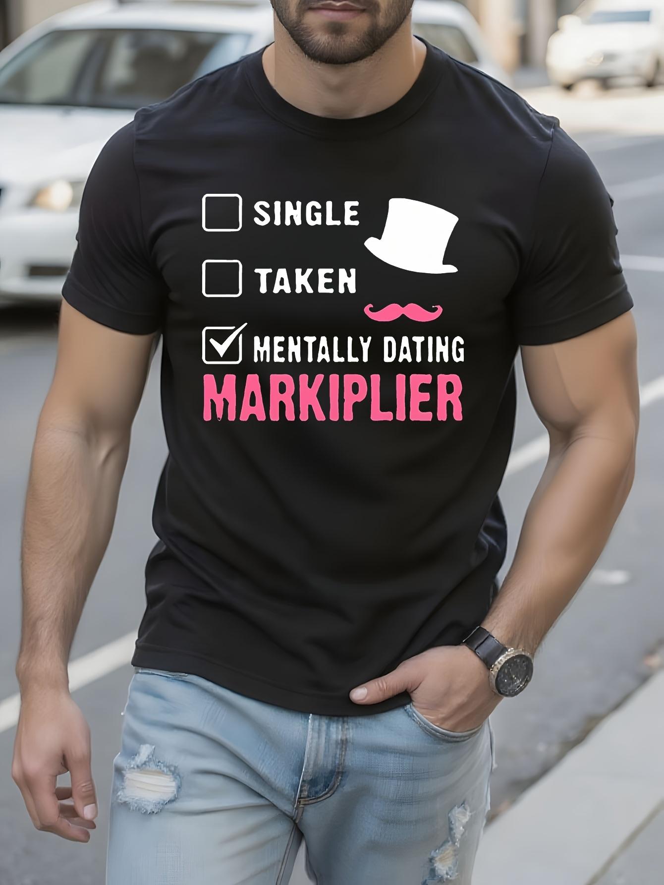 Markiplier Dating Logo Graphic Tshirt Graphic Tshirt L