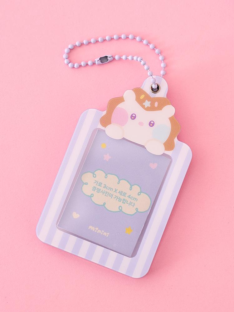 LINE FRIENDS Minini Ice Cream Dochini ID Photo Keychain