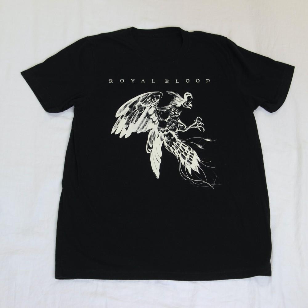 

Royal Blood Band Tee Bird TShirt Black Men Unisex S4XL Unisex T-Shirt S