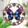 Vibrant Stained Glass Butterfly Garden Suncatcher, Colorful Insect Decor, Butterfly Enthusiast Ornament, Housewarming Present, Nurseries, Vintage Home