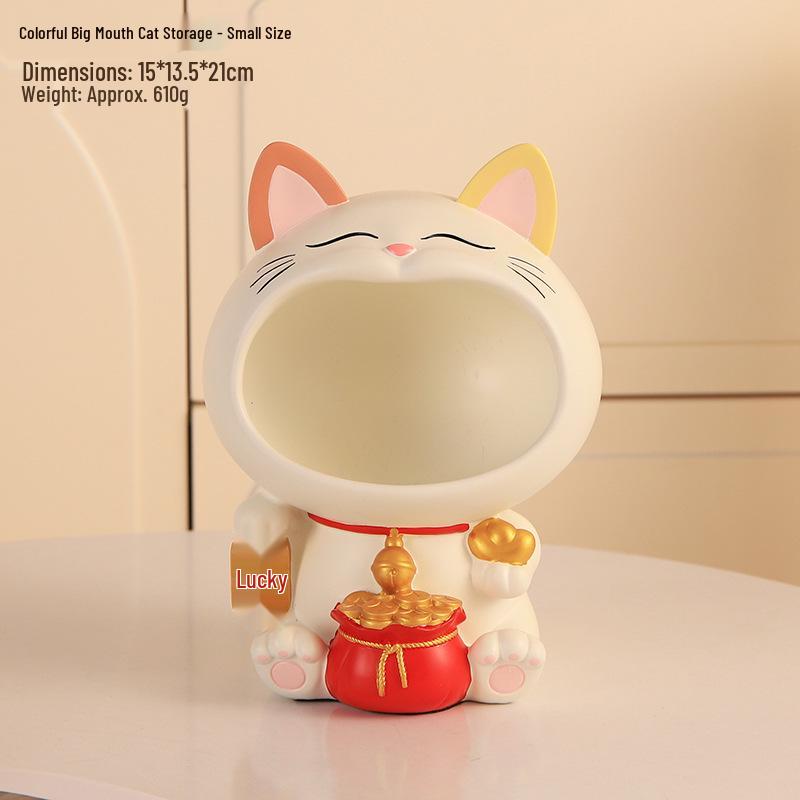 Lucky Cat Key Holder and Home Decor Ornament