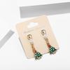 3Pairs Women Christmas Tree Loving Heart Pearl Bead Shape Earrings Set