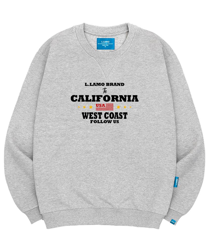 Ellamo Fleece-Lined M California Sweatshirt Unisex Big Sizes S~4Xl (Type A)