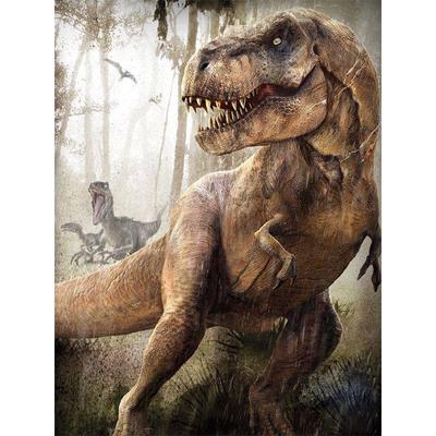 Diamond Painting Large Forest Dinosaur Cross Stitch Full Round Mosaic Rhinestone Embroidery