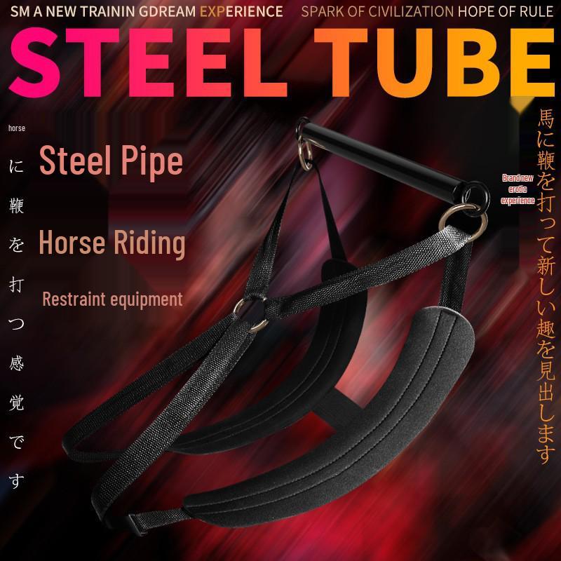 Bondage Door Restraint Strap and Handcuffs Set